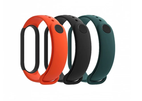 Bracelete Sport para Xiaomi Mi Band 5 / 6 / 7 Preta